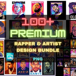 100+ Premium Rapper & Artist PNG Graphic Design Bundle | Rapper | Artist | Celebrity | Hip-Hop