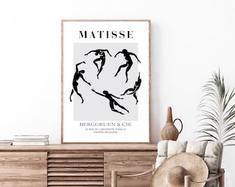Impressão artística de dança de Henri Matisse: decoração moderna para casa (download digital)