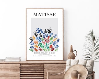 Impressão artística de Henri Matisse: Arte de parede abstrata e colorida (download digital)