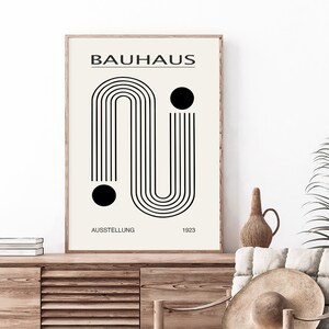 Bauhaus Exhibition Poster: Geometric Wall Art (Digital Download)