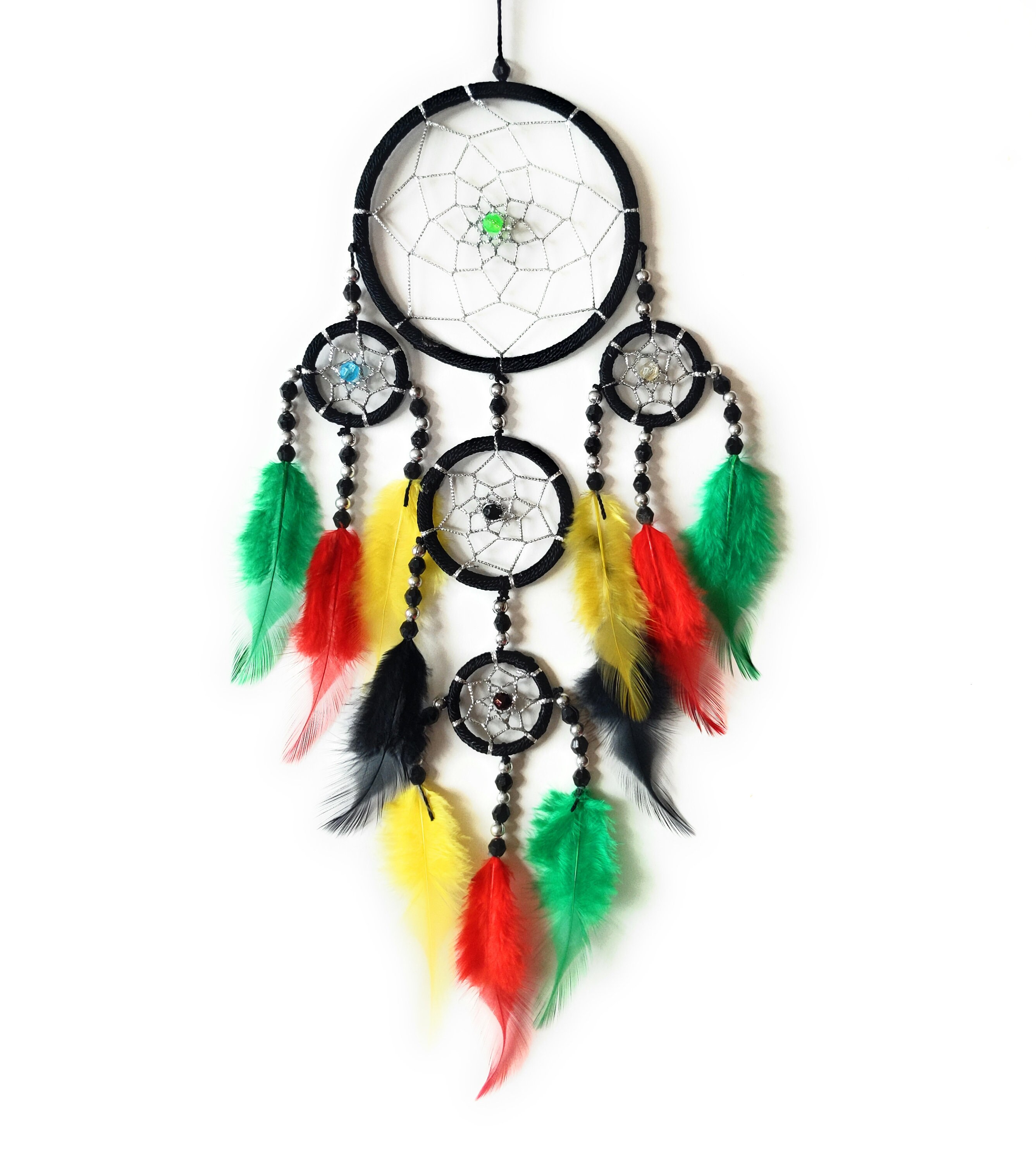 Dreamcatcher Rasta Reggae Dream Catcher 9 X 30cm Handmade