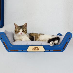 Cat Wall Furniture, Modern Cat Wall Shelves, Cat Wall Bed, Cat Steps, Cat Tower, Cat Play Furniture