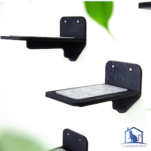 Set of 5 Steps Cat Wall Shelves, Modern Cat Wall Furniture, Cat Steps, Cat Tower, Cat Play Furniture
