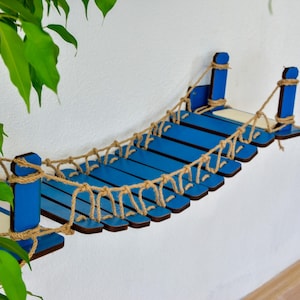 Cat Floating Bridge, Cat Wall Bridge, Modern Cat Wall Shelves, Cat Wall Furniture