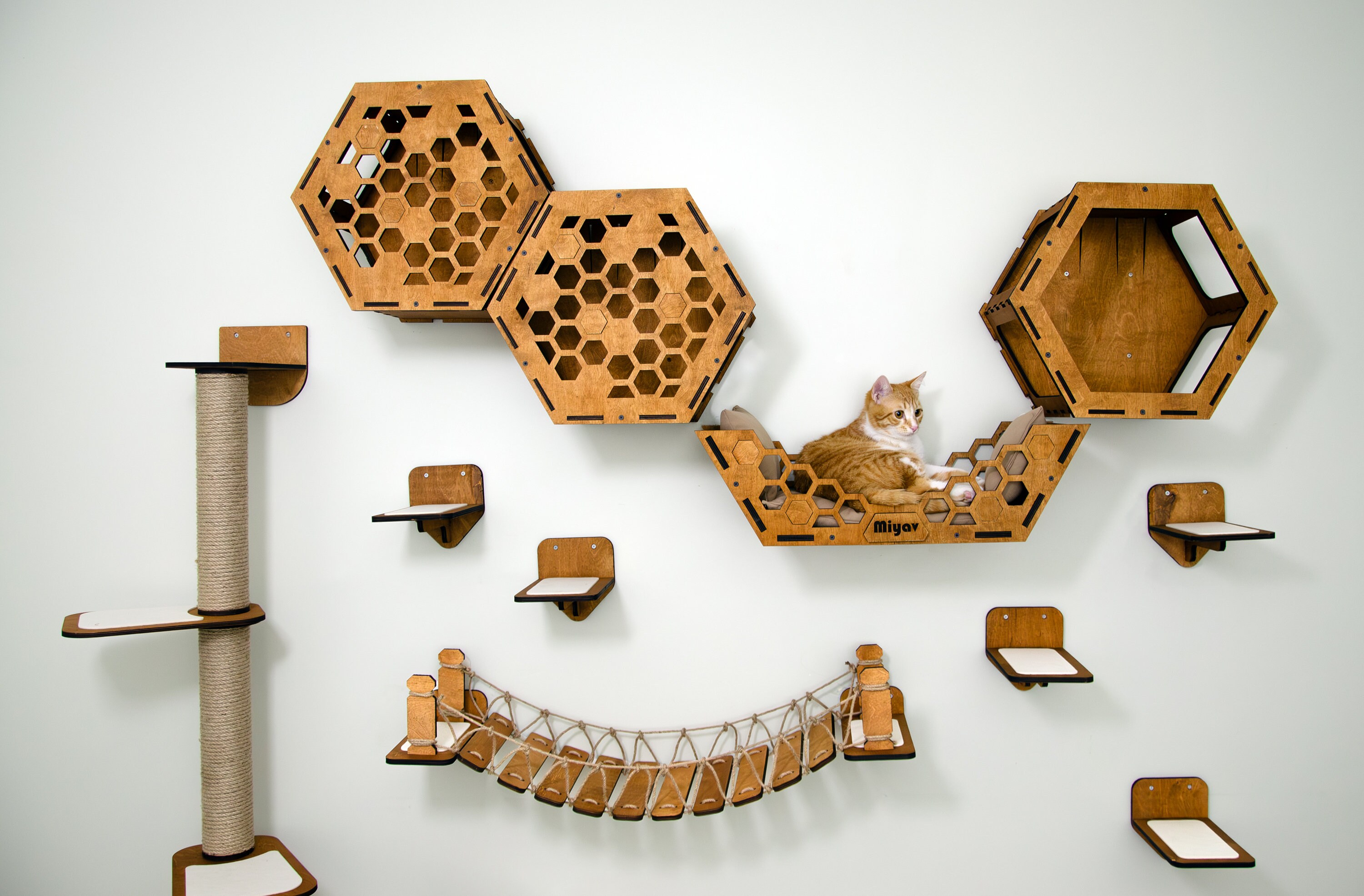 Cat Wall Furniture, Modern Cat Wall Shelves, Cat Tree, Cat House, Cat