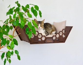 Modernes niedliches Katzenwandbett, Katzenwandmöbel