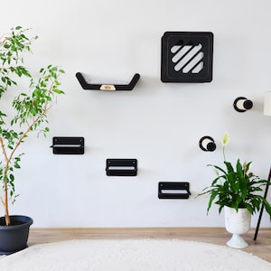 Cat Wall Furniture, Modern Cat Wall Shelves, Cat Wall Bed, Cat Steps, Cat Tower, Cat Play Furniture