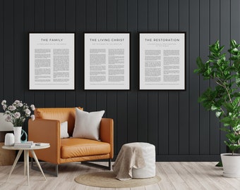 Familienproklamation an die Welt | Moderne HLT-Drucke | | Sofortiger digitaler Download