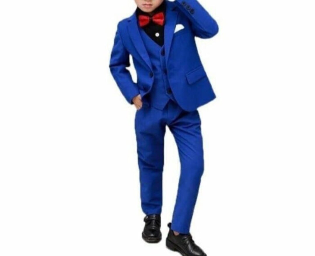 Boys Half Sleeves Suit - Blue main image 0