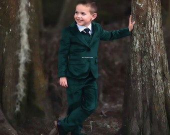Boy's Kids For Stylish Wedding Green Velvet Suits, Kid's Boy's Suits, Toddler Suits, Wedding Wear Suits, Groom Wear Suits, Birthday Gifts