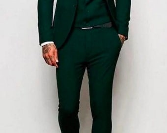 Suits for men, Men's suit, Dark Green Suit, 3 Piece suit, party wear suit, Classic suit for men, Prom suit , men elegant suit