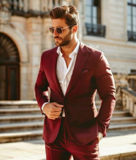 Traje mujer granate hotsell
