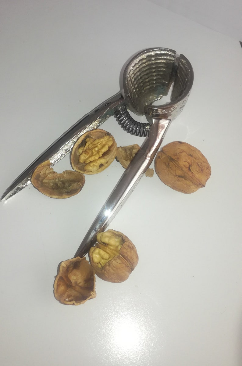 Vintage Brass Walnut Cracker,handcraft Silver and Gold Walnut Cracker ...