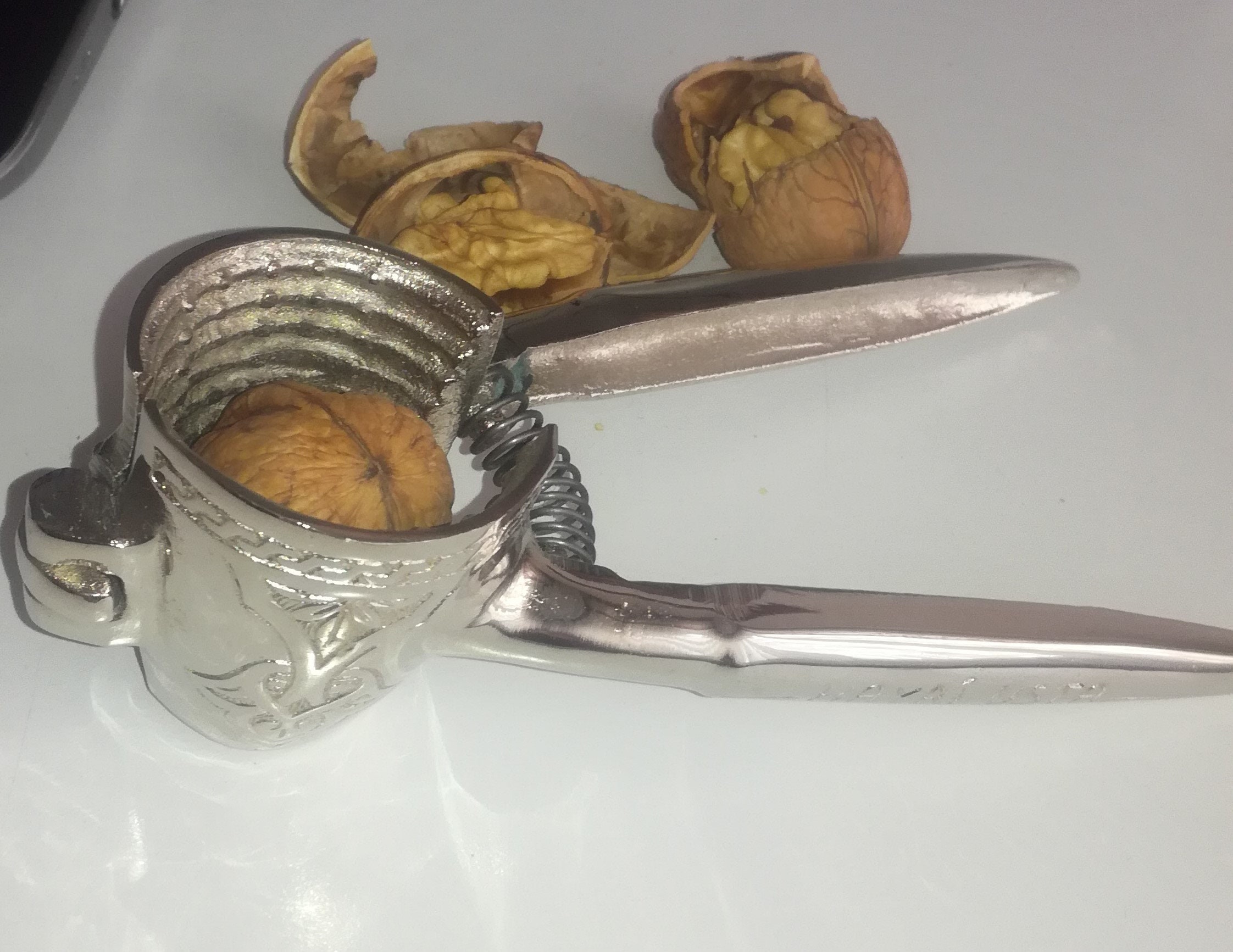Vintage Brass Walnut Cracker,handcraft Silver and Gold Walnut Cracker ...