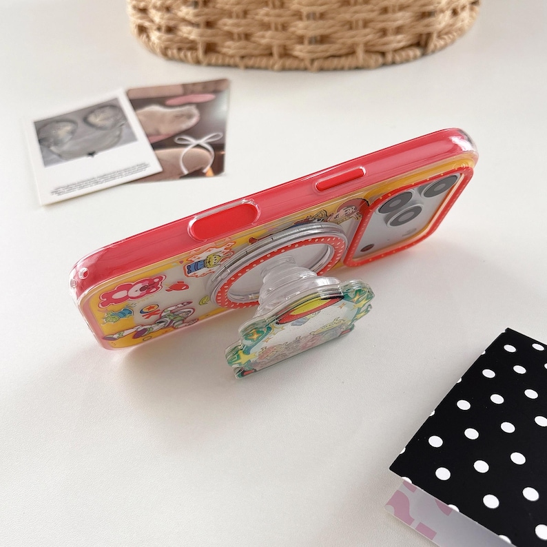Toy Story Characters Red MAGSAFE Phone Case with Accessory, Kawaii Y2K Cute Cover for iPhone 17 16 15 14 13 Pro Max, Gift for Her