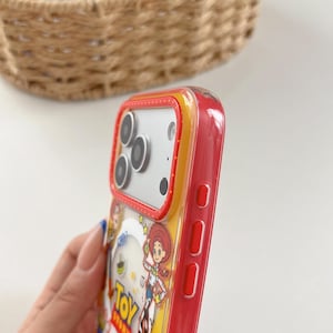 Toy Story Characters Red MAGSAFE Phone Case with Accessory, Kawaii Y2K Cute Cover for iPhone 17 16 15 14 13 Pro Max, Gift for Her