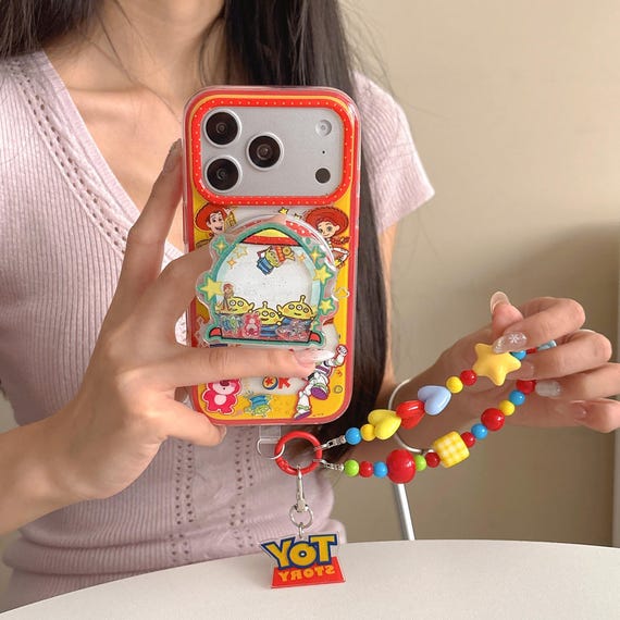 Toy Story Characters Red MAGSAFE Phone Case with Accessory, Kawaii Y2K Cute Cover for iPhone 17 16 15 14 13 Pro Max, Gift for Her
