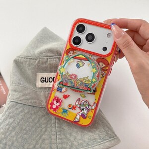 Toy Story Characters Red MAGSAFE Phone Case with Accessory, Kawaii Y2K Cute Cover for iPhone 17 16 15 14 13 Pro Max, Gift for Her