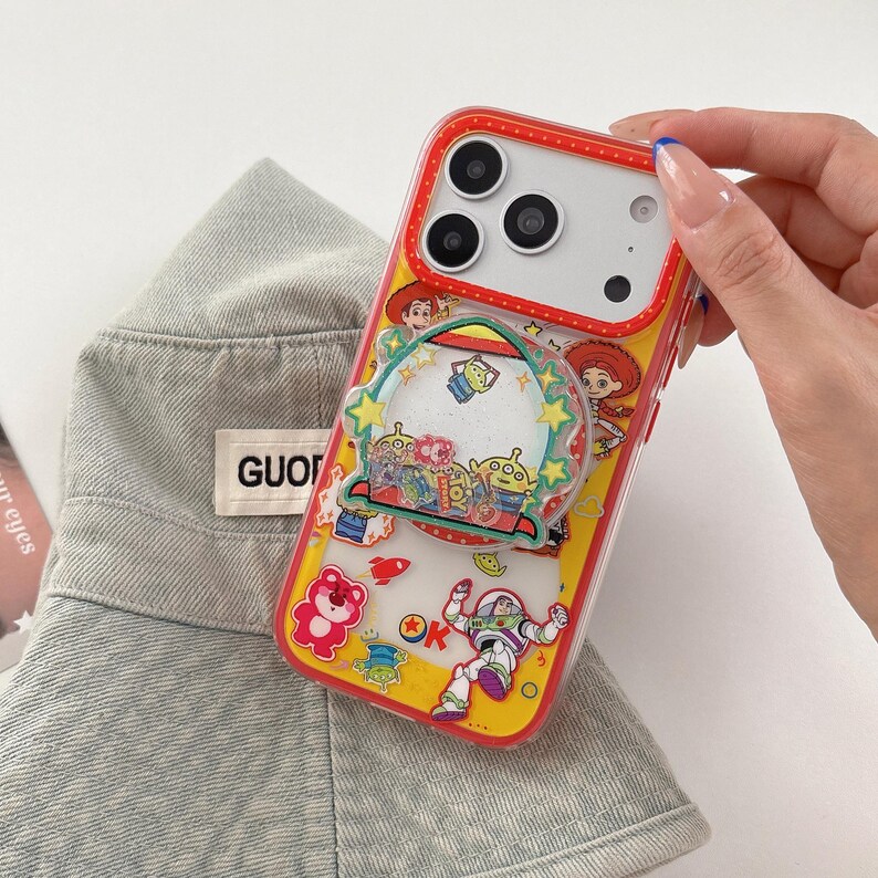Toy Story Characters Red MAGSAFE Phone Case with Accessory, Kawaii Y2K Cute Cover for iPhone 17 16 15 14 13 Pro Max, Gift for Her