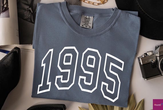 Comfort Colors Custom Birth Year Shirt, Birthday Tshirts, 1995 Shirt, 30th Birthday, 1995 Birth Year Hello 30 Shirt Gift, Personalized Gift
