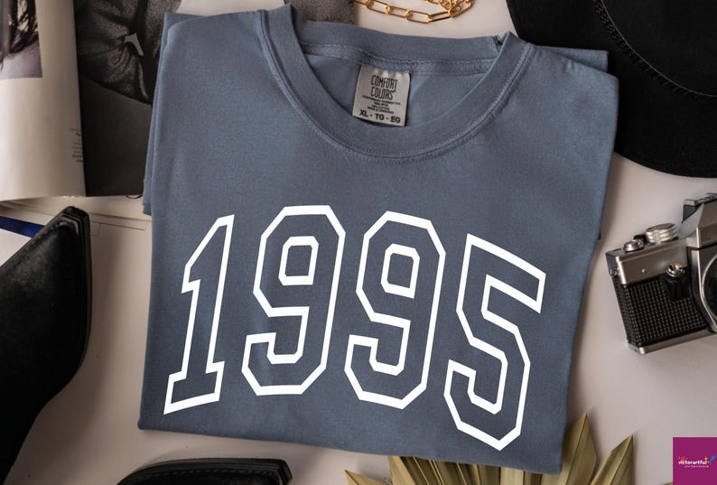Comfort Colors Custom Birth Year Shirt, Birthday Tshirts, 1995 Shirt, 30th Birthday, 1995 Birth Year Hello 30 Shirt Gift, Personalized Gift