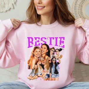 Custom Bootleg Sweatshirt, Your Own Bootleg Sweatshirt, Custom Your Photos Hoodie, Personalized Bootleg  Retro Style 90s Graphic Sweatshirt
