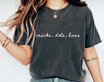 Comfort Colors Cracks Dots Bams Shirt, Mahjong Game Night Tshirt, Mah-jongg Tee, Gift for Mom Dad