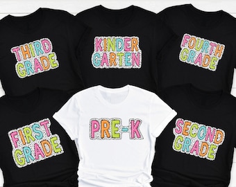 Custom Dalmatian Dots TShirt, Cute School TShirt for Grades Pre K to 6th, Kindergarten Pre K Preschool Kids and Teachers Unique Tshirt Gift