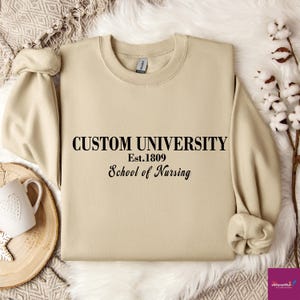 Custom College Sweatshirts, University and Est Year Sweatshirt, Business Group Sweatshirt