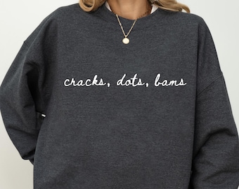 Cracks Dots Bams Sweatshirt, Mahjong Game Sweater, Mah-jongg Game Gift for Mom and Dad Sweat