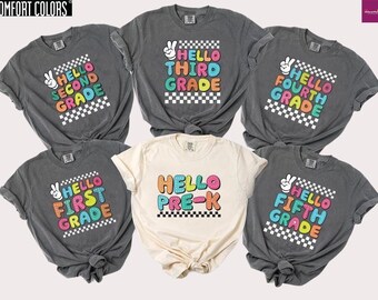 Teacher Grade Shirt, Comfort Colors, Back to School (Pre K-5th)