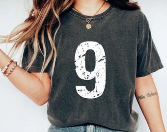 Comfort Colors Custom Number Shirt, Personalized Sports Number Custom Football, Sport Your Number Shirt, Custom Team Number Gift Shirt