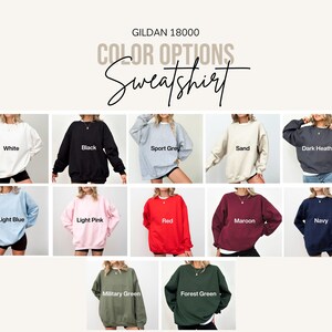 Custom Text Sweatshirt: Personalized School Sweatshirt, Family Matching Sweat image 9