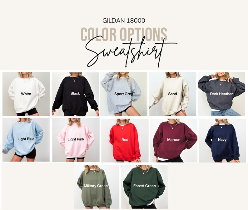 Custom Text Sweatshirt: Personalized School Sweatshirt, Family Matching Sweat image 9