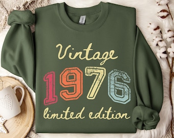 1976 Sweatshirt, 50th Birthday Sweatshirt, Vintage Limited Edition Born In 1976 Gift Sweater