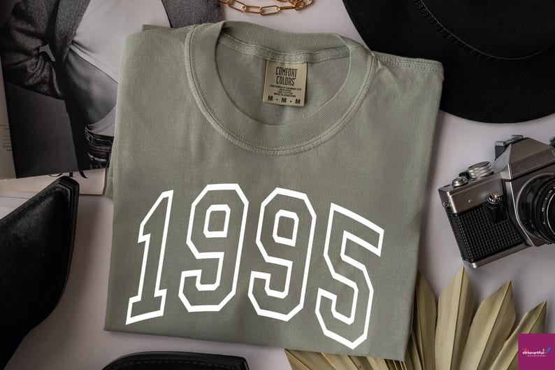Comfort Colors Custom Birth Year Shirt, Birthday Tshirts, 1995 Shirt, 30th Birthday, 1995 Birth Year Hello 30 Shirt Gift, Personalized Gift