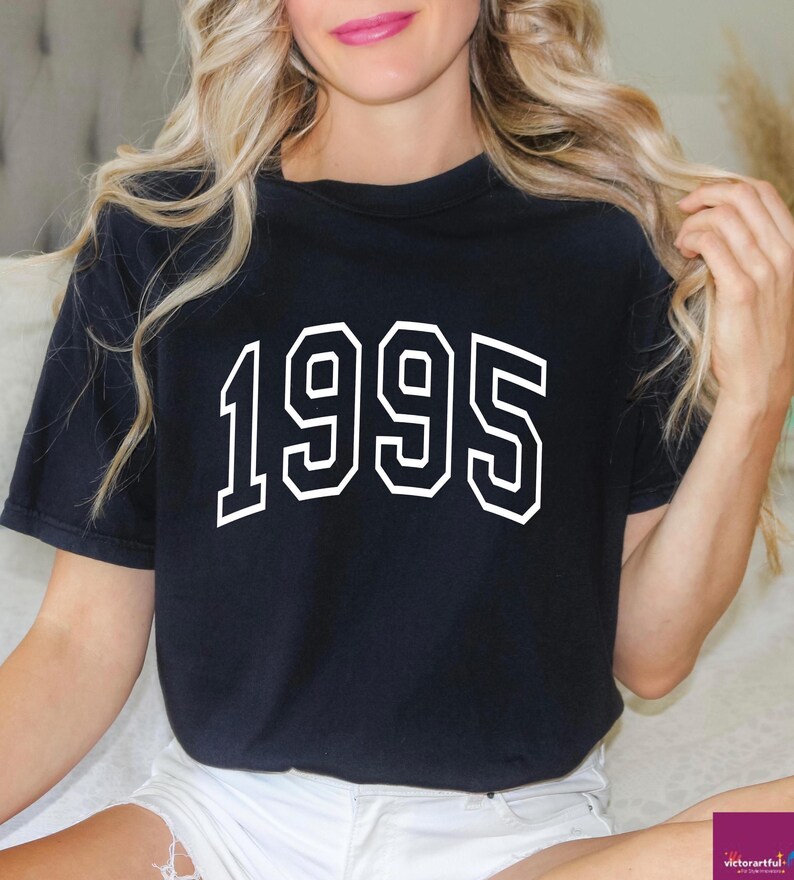 Comfort Colors Custom Birth Year Shirt, Birthday Tshirts, 1995 Shirt, 30th Birthday, 1995 Birth Year Hello 30 Shirt Gift, Personalized Gift