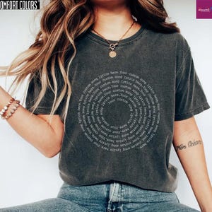 Lyrics or Quote Custom Text Shirt, Comfort Colors Literary Personalized T-shirt, Music Song Tee Shirts, Book Passage Bible Verse Tshirt