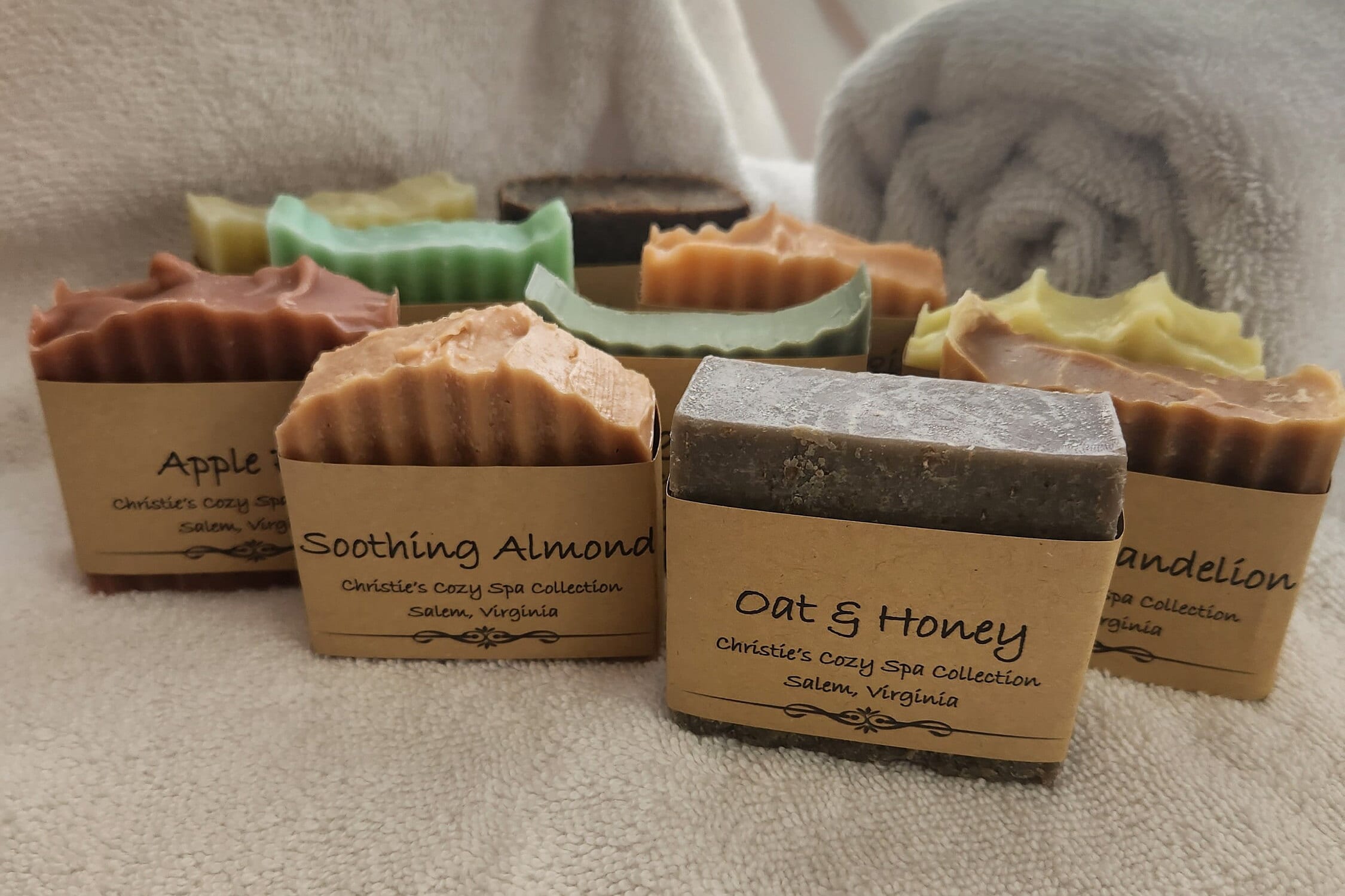 5 Pack! Natural Handmade Soap; Various Scents; Skin-nourishing