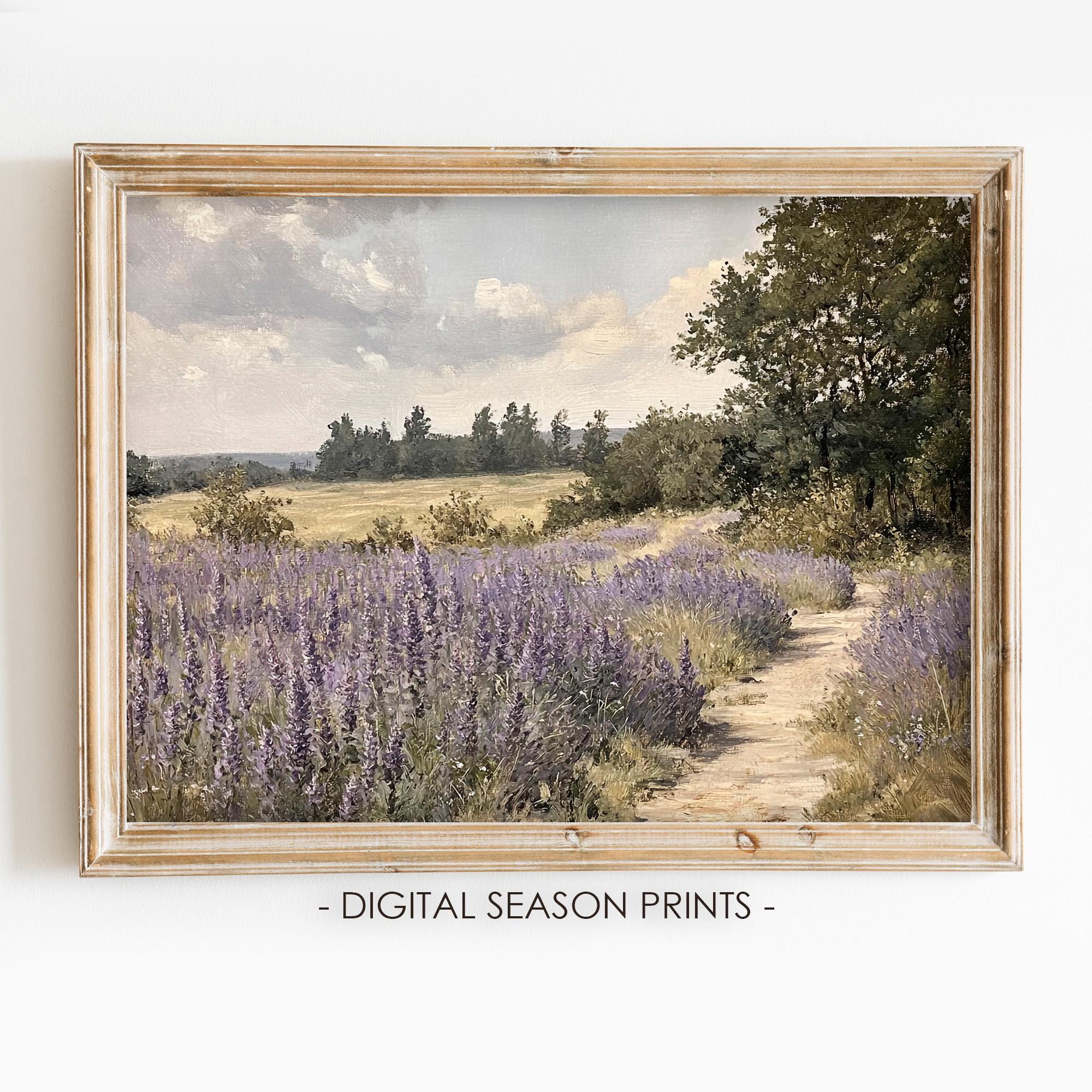 Tableau Toile XXL Muralo – Champ De Lavande 3D – Impression D'art Grand Format