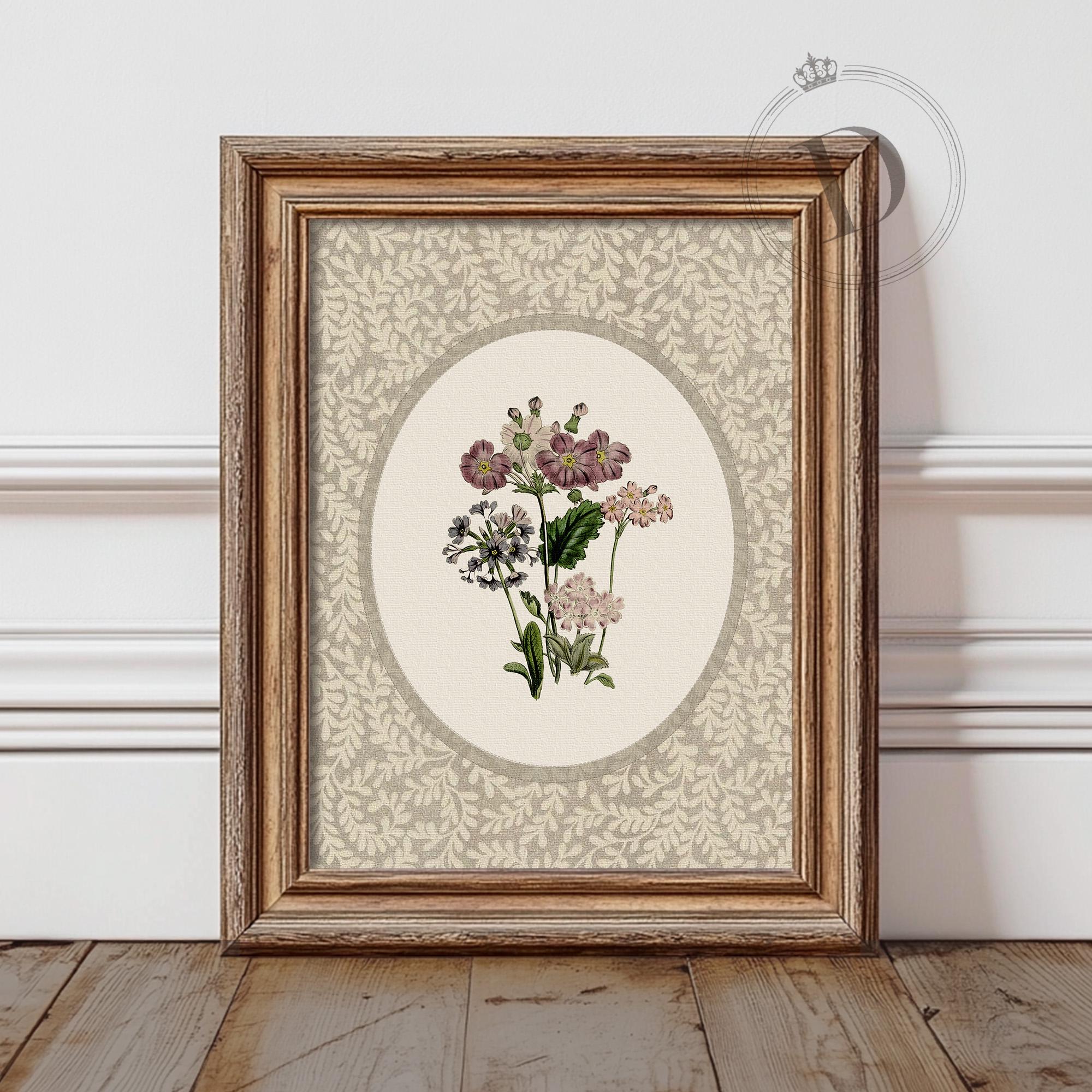 Wildflower Botanical Printable Wall Art, Vintage Cottagecore Floral ...