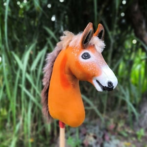 Chestnut Hobby Horse A3 | Equestrian Toy |Realistic Stick horse
