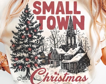 Small Town Christmas Png, Retro Christmas design Png, Vintage Christmas design for sublimation Png, Xmas Png, Sublimation Designs