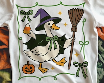 Funny Goose Halloween PNG, Fun Halloween png, Girl Halloween png, Honk or Treat png, Spooky png, Funny Halloween png, Spooky vibes PNG