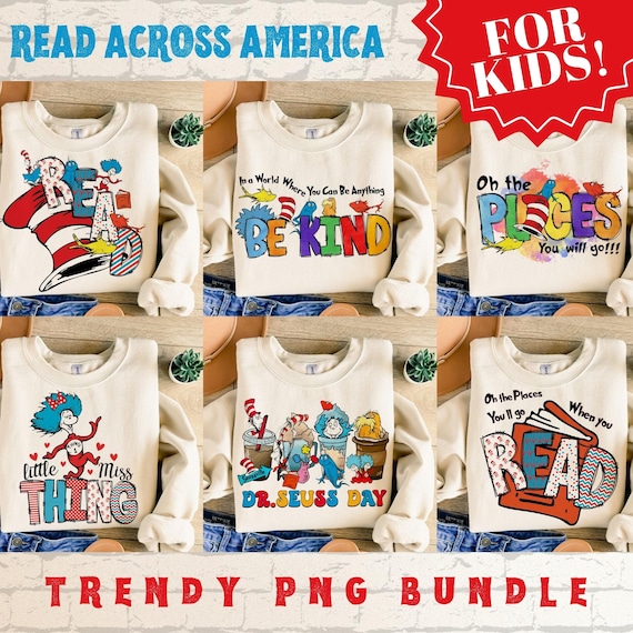 TRENDY Dr Susess Png Bundle, Dr.Susess Png Sublimation, Dr.Susess Day Png, Dr. Suess Bundle, Read Across America, Read Png, Png Sublimation