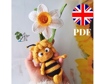 Lindo patrón inglés de abeja melífera pdf