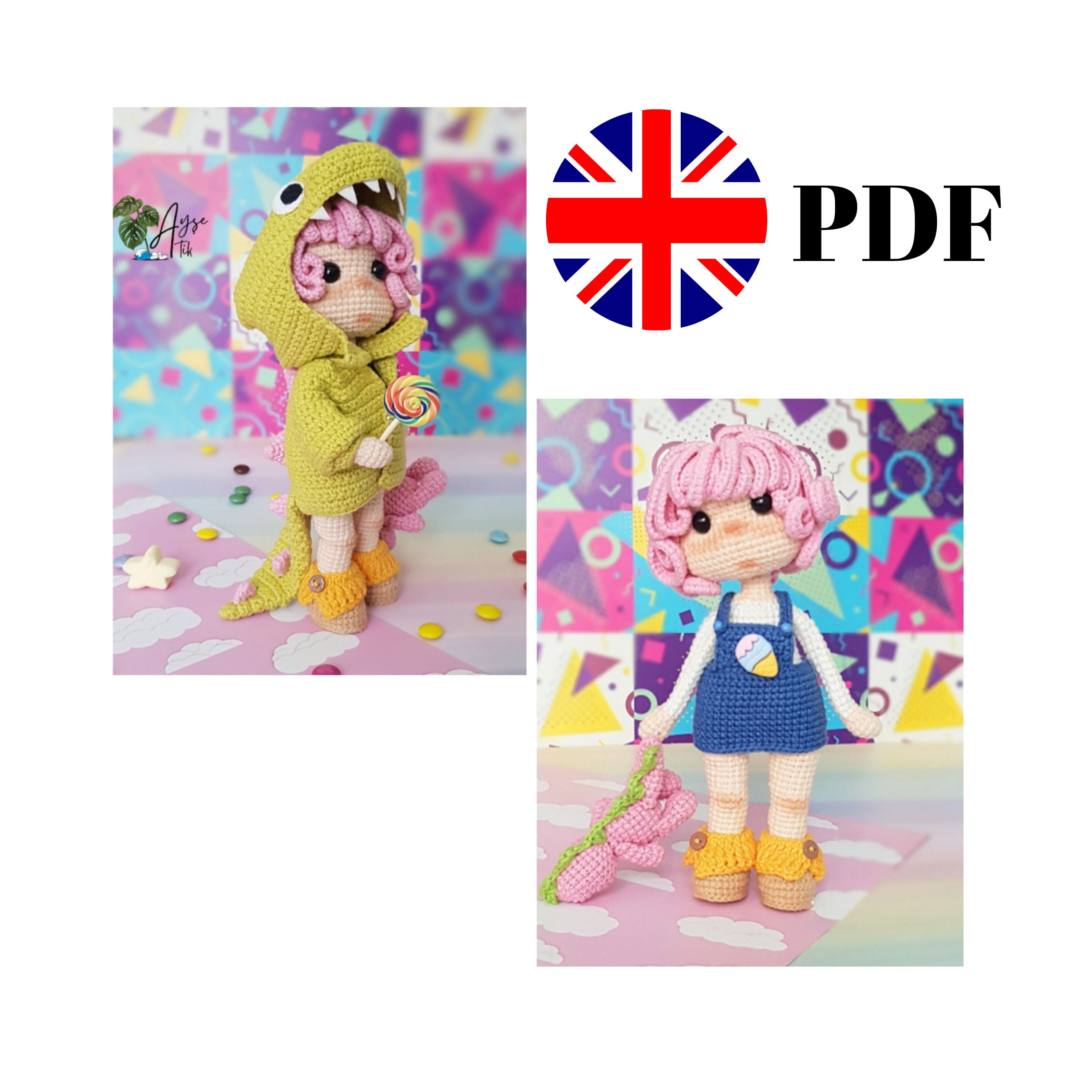 Sweet Candy Doll ENGLISH  pattern pdf
