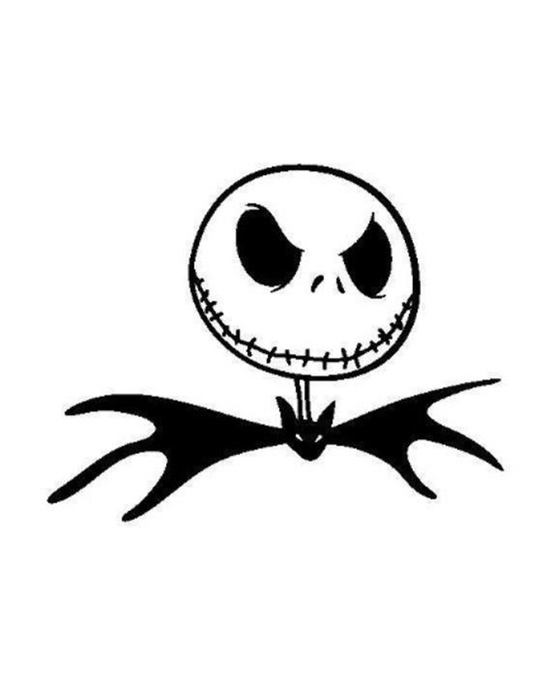 Jack Skellington Vinyl Decal Etsy