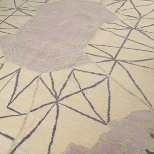 Oushak Hand Knotted Rugs For Living Room, Bedroom Rugs, Hallway Runner Rugs, 5X8 8x10 9x12 Taupe Handmade Wool Area Rug Turkish Oriental Rug