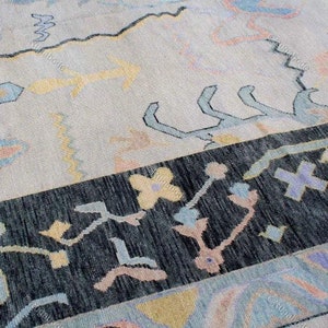 Oushak Hand Knotted Rugs For Living Room, Bedroom Rugs, Hallway Runner Rugs, 5X8 8x10 9x12 Beige Handmade Wool Area Rug Turkish Oriental Rug